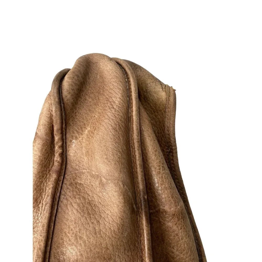 Vintage distressed brown